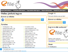 Tablet Screenshot of jatek.efile.hu
